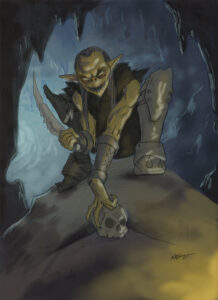 Goblin work in process painting