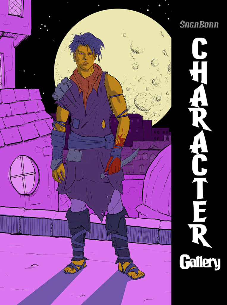 SagaBorn D100 Character Gallery - A rogues gallery of NPCs