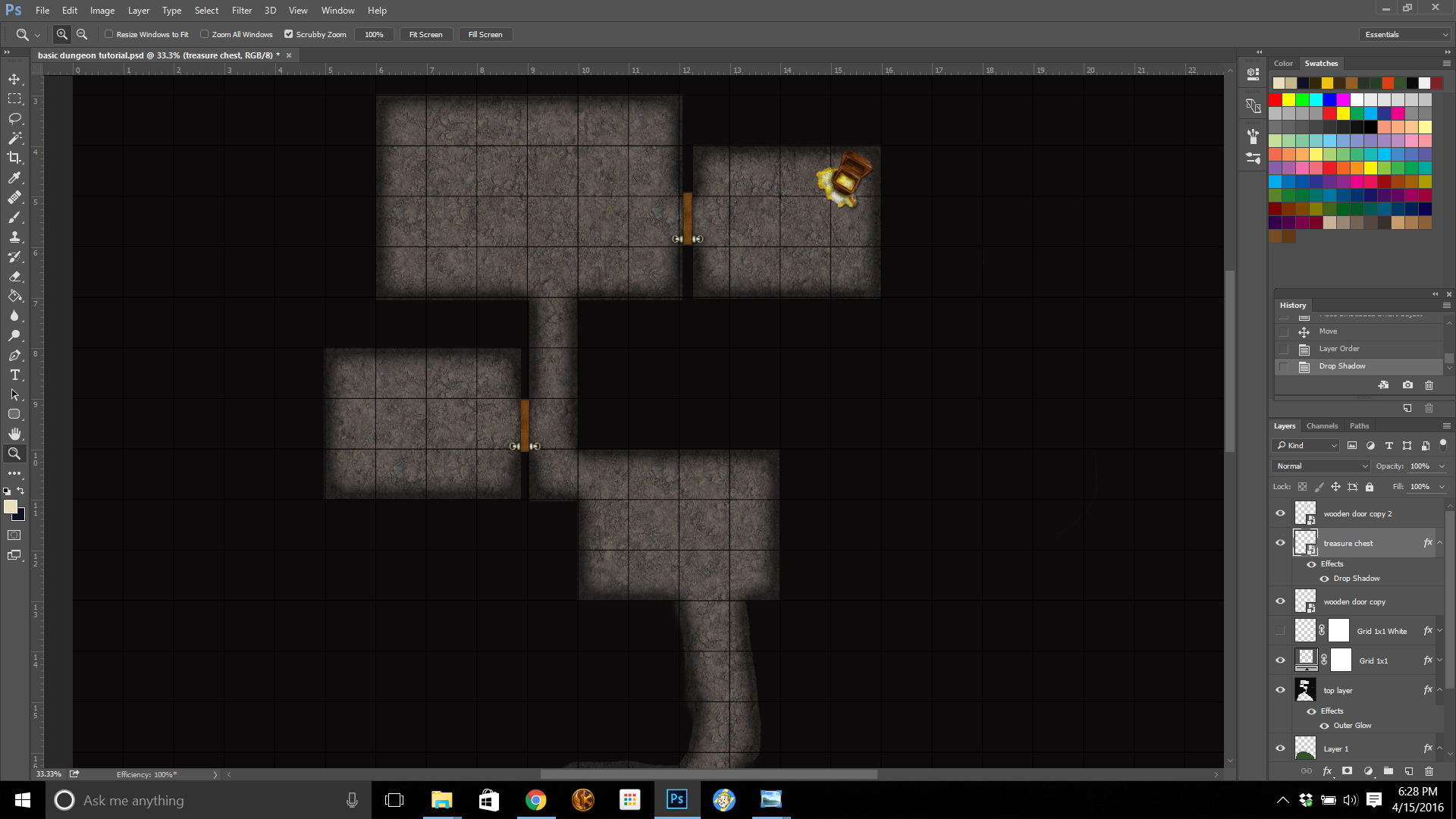 Creating A Dungeon Map In Photoshop Sagaborn