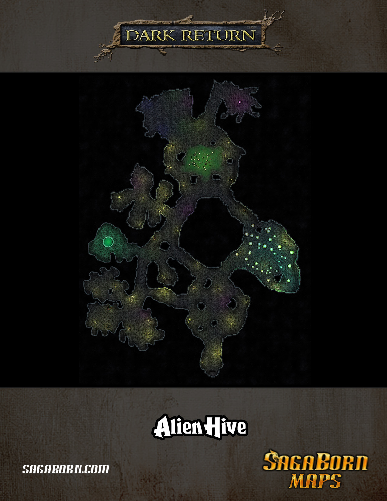 Alien Hive Dungeon Map