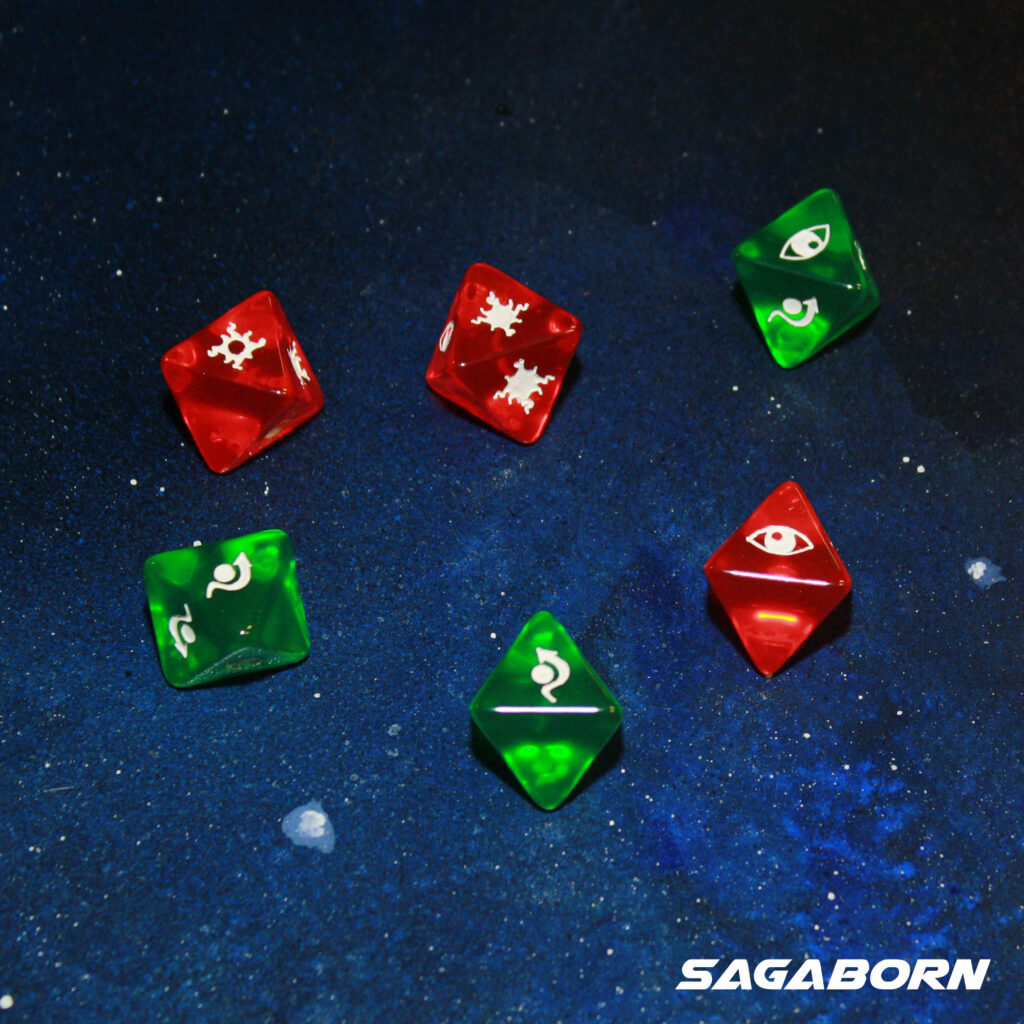 Starfighter Dice are compatible with the X-Wing Miniatures Game.