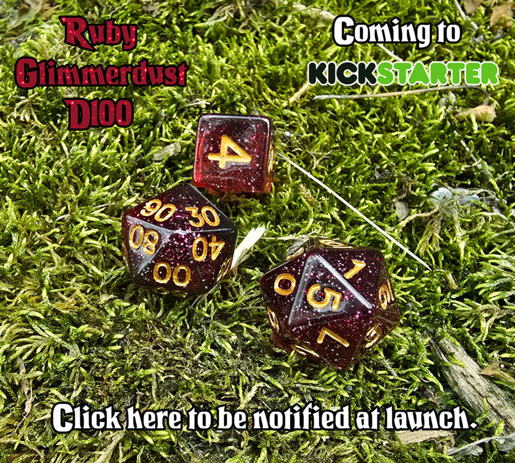 Red Twenty Sided D100